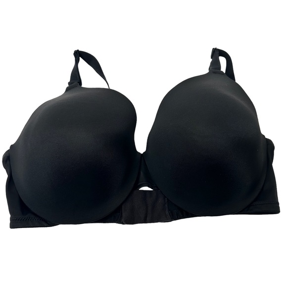 Warner's No Side Effects Wire-Free Contour Bra Black 38D - Picture 2 of 4